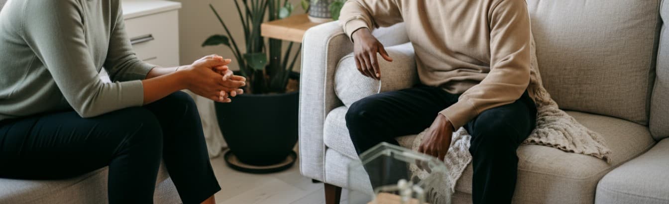 Warm, welcoming therapy space